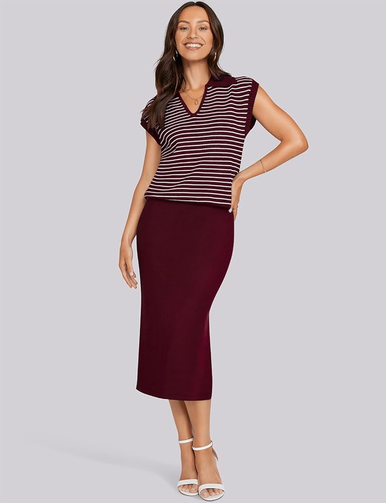 トップス riu Summer tweed knit tops skirt riu Summer tweed knit tops skirt